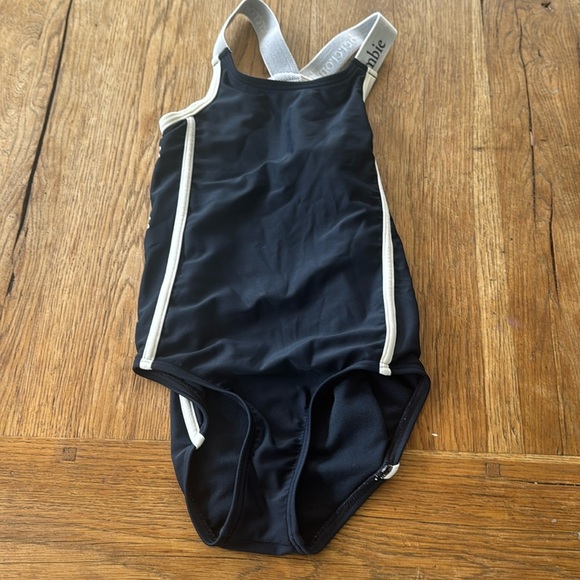 Abercrombie Kids Navy White One Piece Swimsuit - Picture 1 of 4